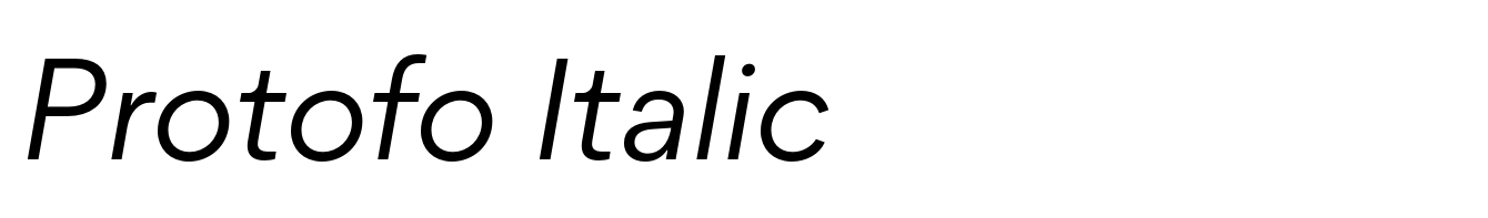 Protofo Italic
